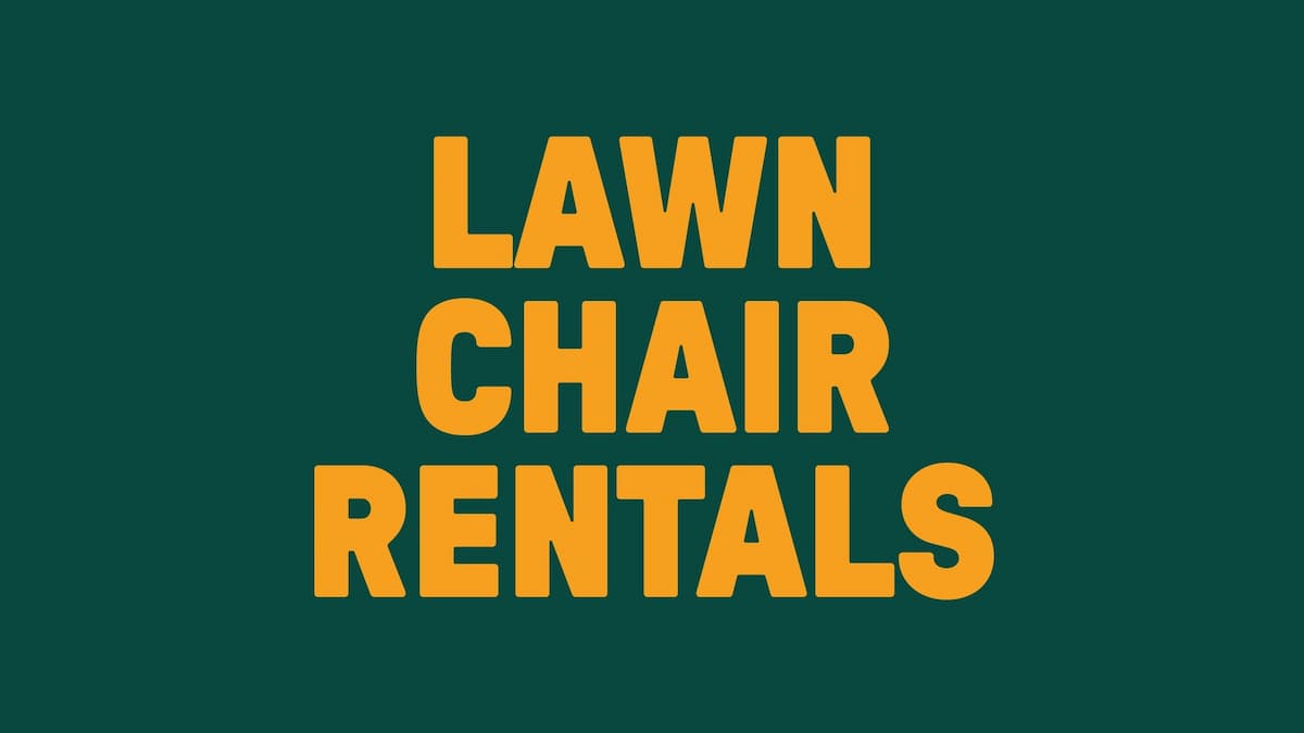 Lawn Chair Rental - Santana - NOT a Concert Ticket