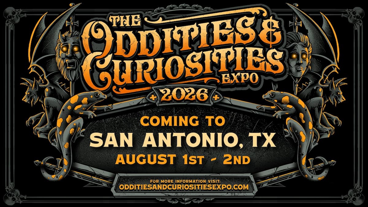 Oddities & Curiosities Expo from 10 am to 5 pm