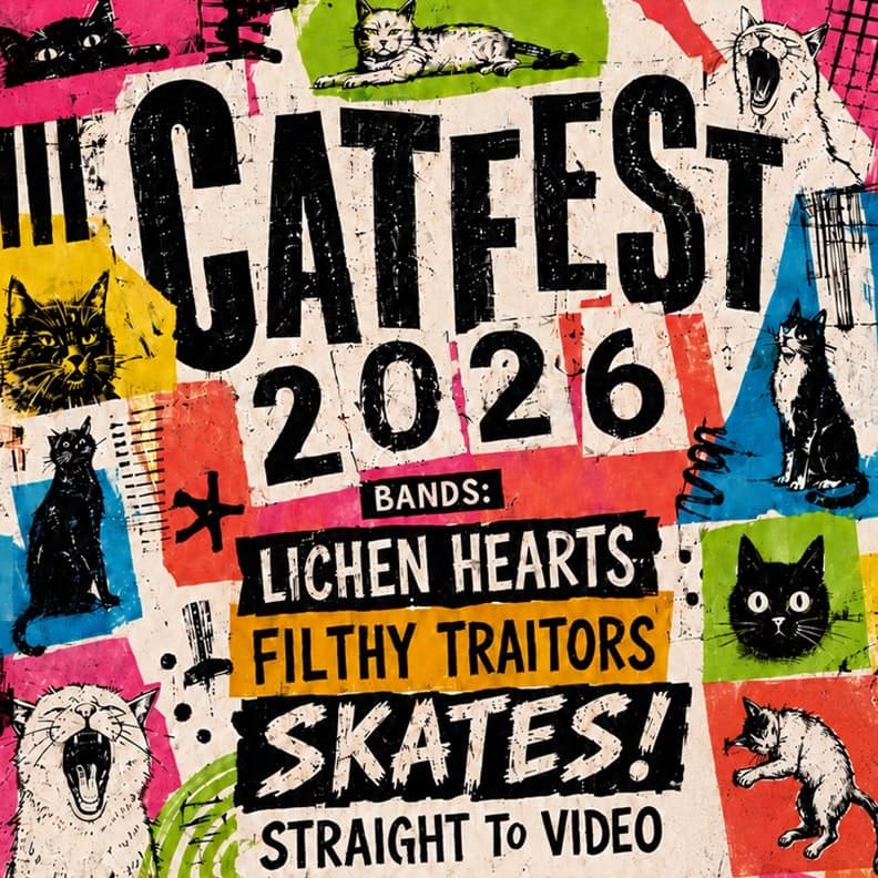 CatFest 2026 ft: Lichen Hearts, Filthy Traitors, Skates!, Straight to Video