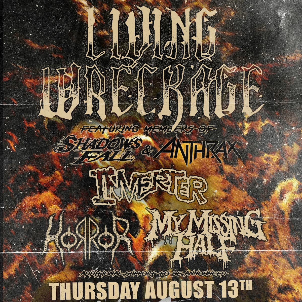 LIVING WRECKAGE (members of Shadow'sFall, Anthrax)
