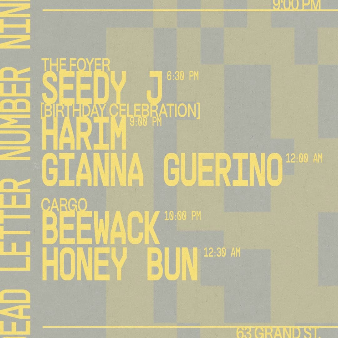 Seedy J, Harim, Gianna Guerino, beewack, Honey Bun