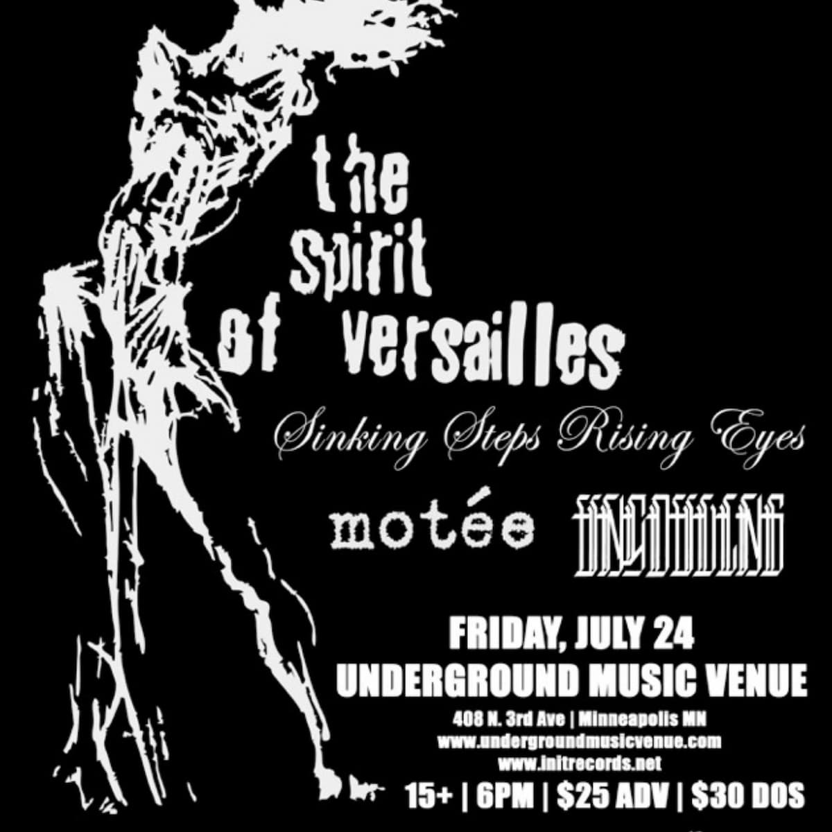 The Spirit Of Versailles (SD), Sinking Steps Rising Eyes (SD), Motee, & Unsouling