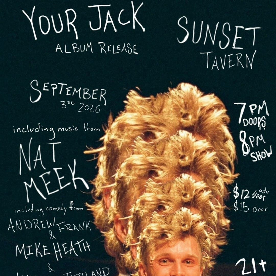 Your Jack (album release) w/Nat Meek, Andrew Frank, Mike Heath, Annie Sutherland