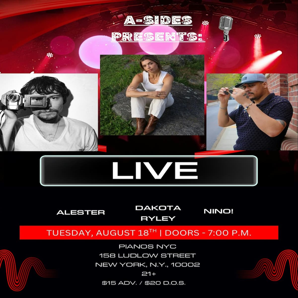 A-Sides Presents: Nino! / Dakota Riley / Alester