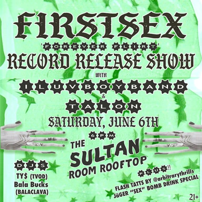 Firstsex (Record Release), iluvboyband, Talon, Balaclava, TVOD