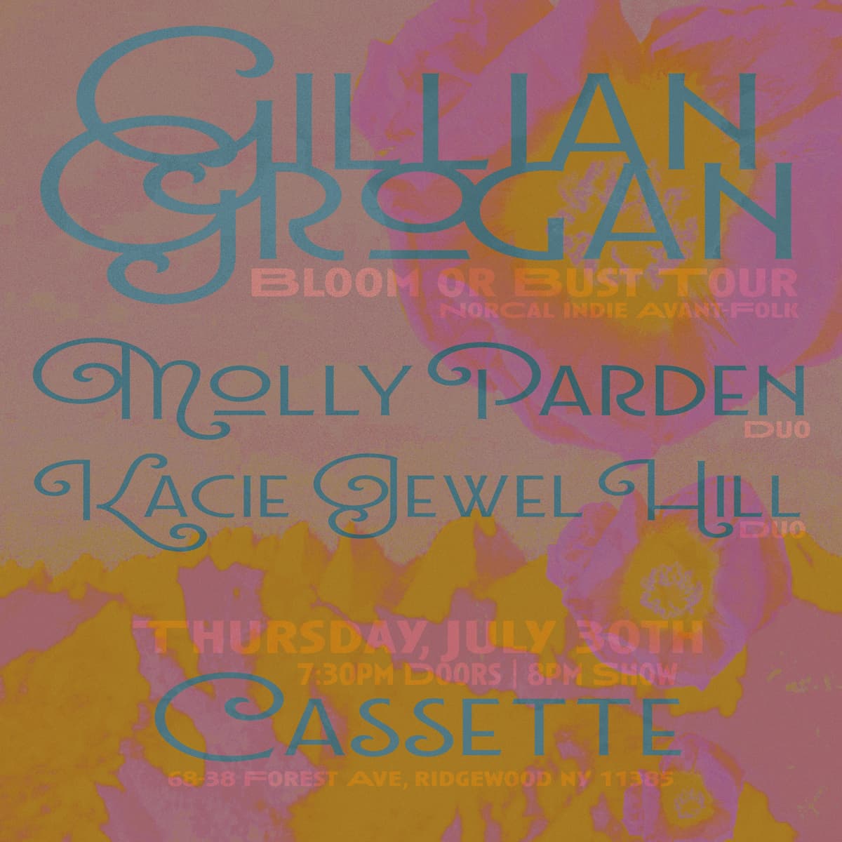GILLIAN GROGAN, MOLLY PARDEN, KACIE JEWEL HILL