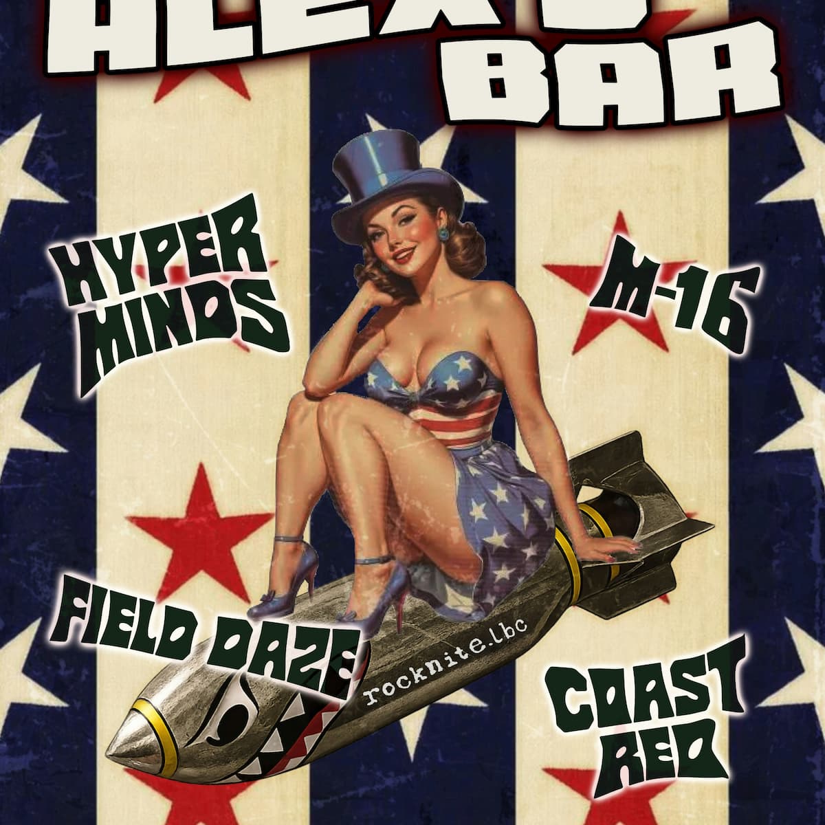 Rocknite LBC presents: Hyper Minds + M-16 + Field Daze + Coast Red