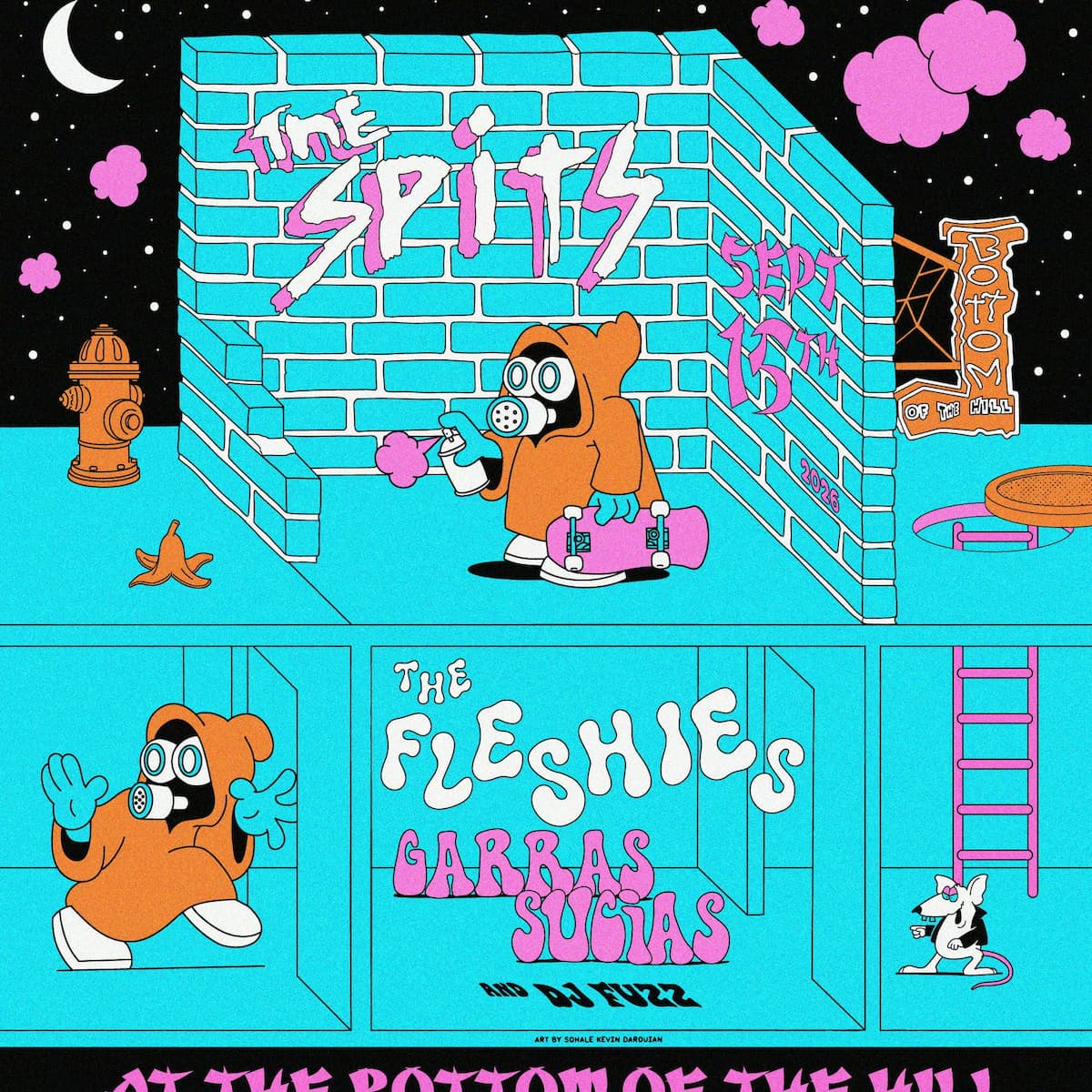 The Spits ~ The Fleshies ~ Garras Sucias ~ DJ Fuzz