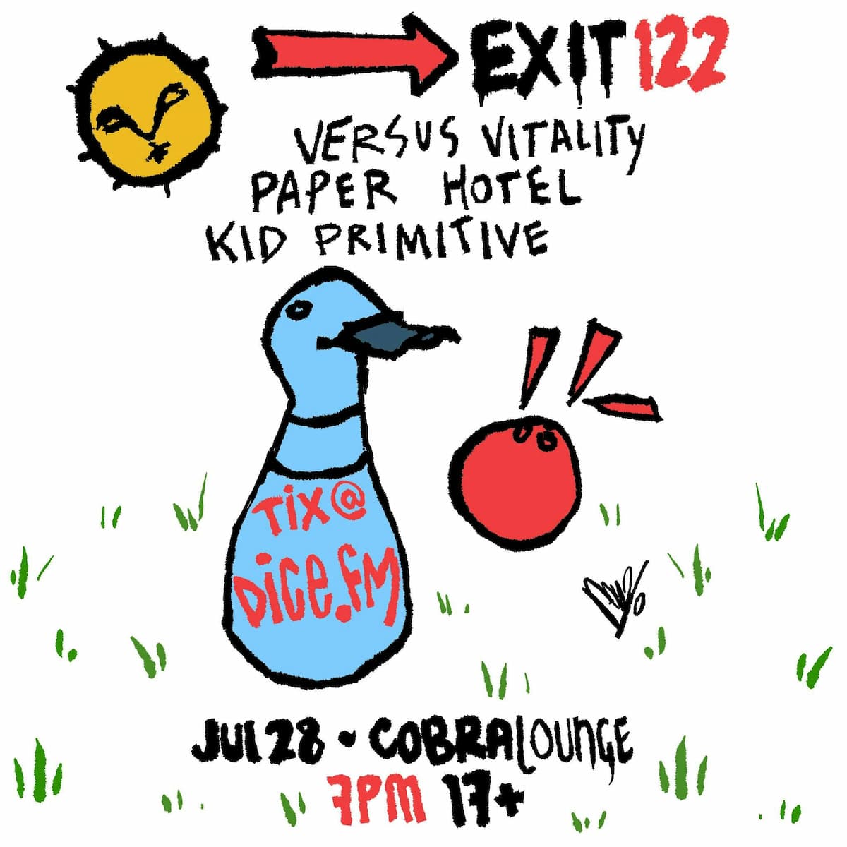 Exit 122 / Versus Vitality / Paper Hotel / Kid Primitive