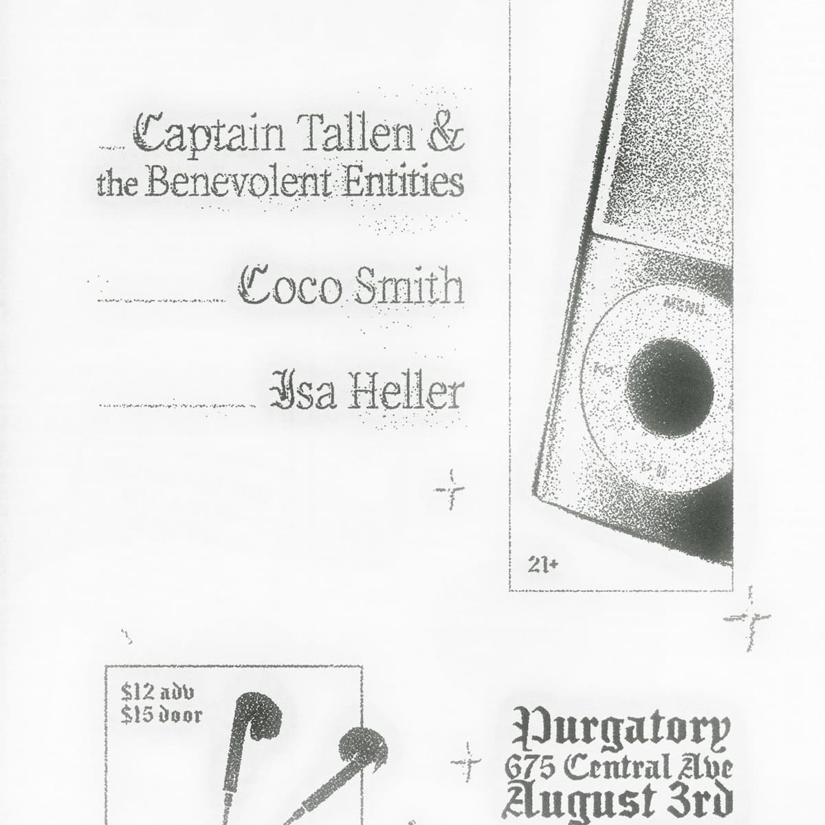 Captain Tallen and the Benevolent Entities, Coco Smith, and Isa Heller