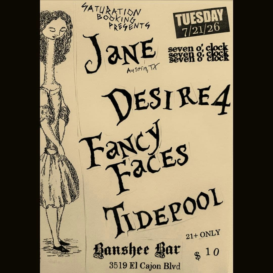 jane, Desire4, Fancy Faces, and Tidepool