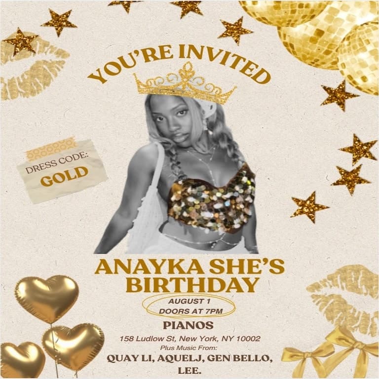 ANAYKASHE'S Birthday w/ QUAY LI • AQUELJ • GEN BELLO • LEE
