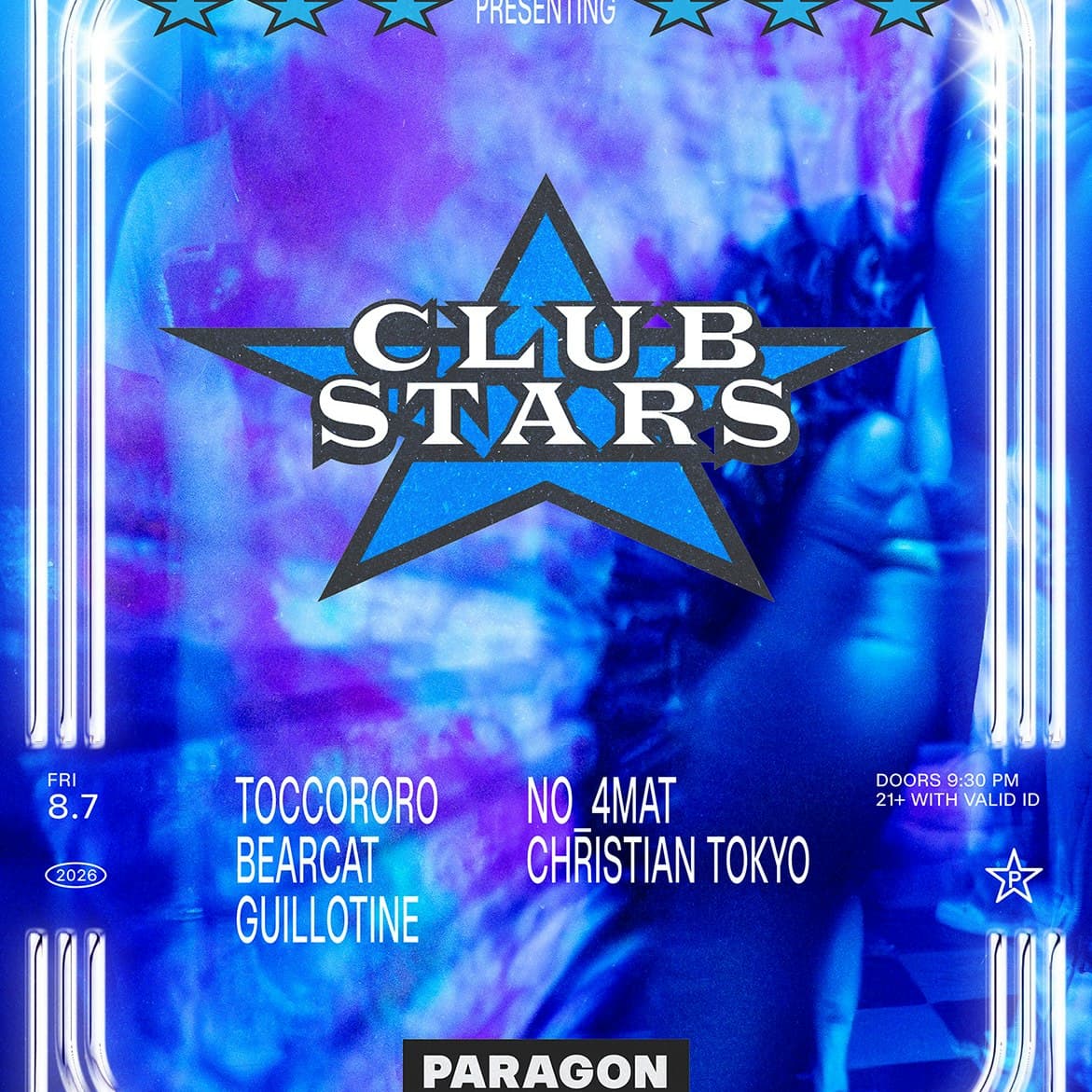 Club Stars: TOCCORORO, BEARCAT, Guillotine +