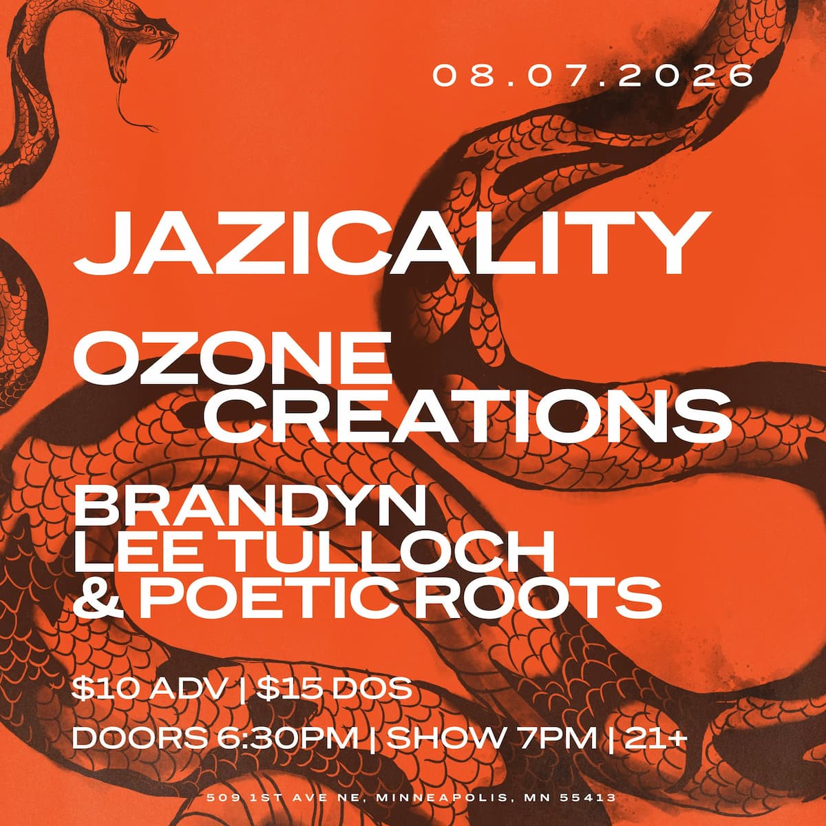 Jazicality, Ozone Creations, & Brandyn Lee Tulloch & Poetic Roots