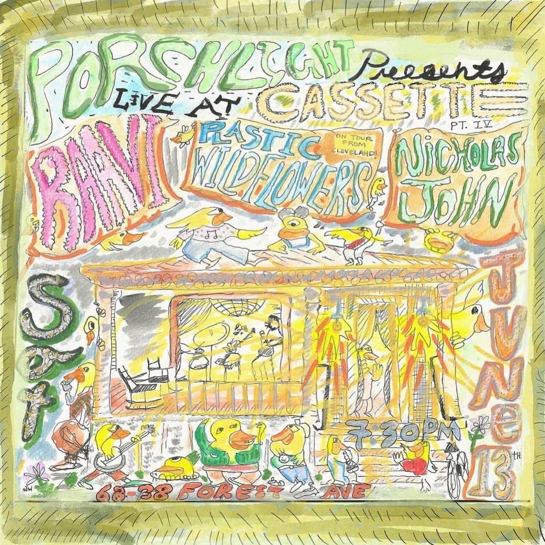 PORCHLIGHT PRESENTS: RAAVI, PLASTIC WILDFLOWERS, NICHOLAS JOHN
